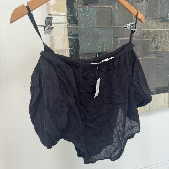 Kimchi Blue Urban Outfitters Cold / off Shoulder Flowy Summer Crop Top - Picture 3 of 4